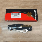 PISAU LIPAT SPYDERCO / PISAU OUTDOOR / PISAU SURVIVAL BLACK