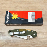 PISAU LIPAT SPYDERCO / PISAU OUTDOOR / PISAU SURVIVAL GREEN