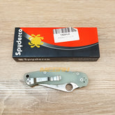 PISAU LIPAT SPYDERCO / PISAU OUTDOOR / PISAU SURVIVAL LIGHT GREEN