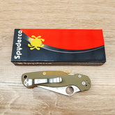 PISAU LIPAT SPYDERCO / PISAU OUTDOOR / PISAU SURVIVAL TAN