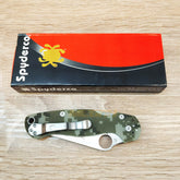 PISAU LIPAT SPYDERCO / PISAU OUTDOOR / PISAU SURVIVAL CAMO