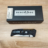 PISAU LIPAT BENCHMADE MINI ADAMAS BLACK SILVER