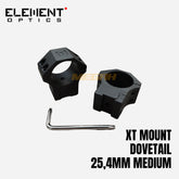 ELEMENT XT MOUNTS DOVETAIL OD 1 inch MEDIUM