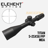 TELESKOP SENAPAN ANGIN ELEMENT OPTICS TITAN 5-25X56 FFP EHR-1C