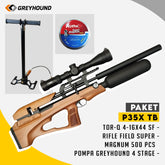 PAKET SENAPAN ANGIN GREYHOUND P35X-TB BOTOL CARBON