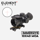 TELESKOP SENAPAN ANGIN ELEMENT OPTICS IMMERSIVE 10x40 MOA | TELESKOP SENAPAN ANGIN