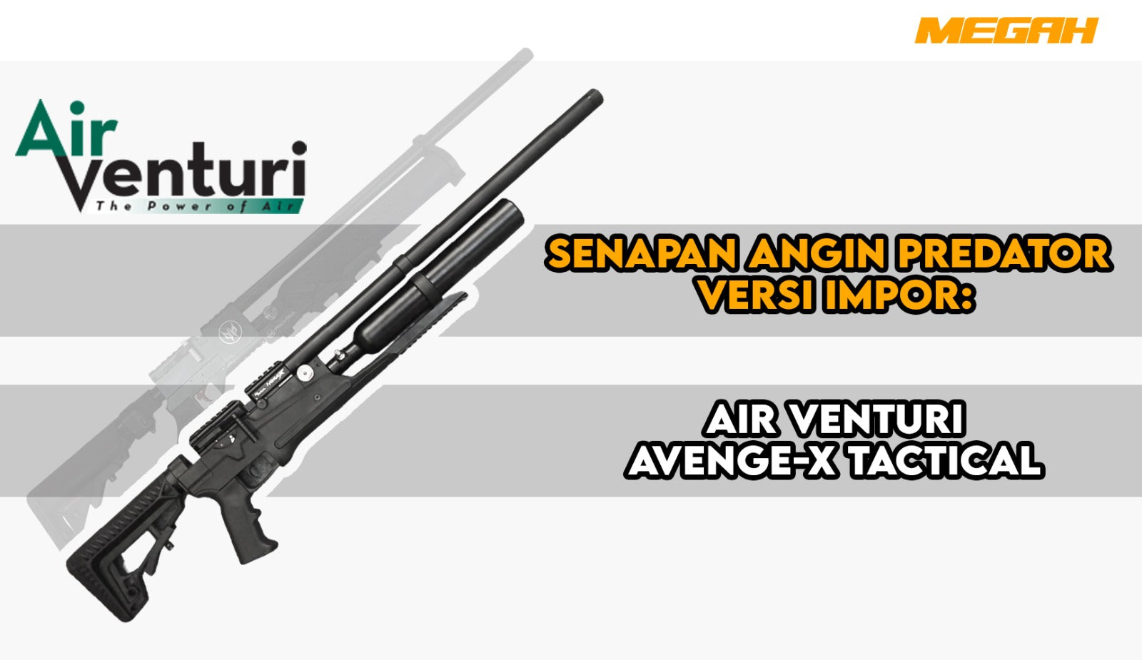 Senapan Angin Predator Versi Impor: Air Venturi Avenge-X Tactical