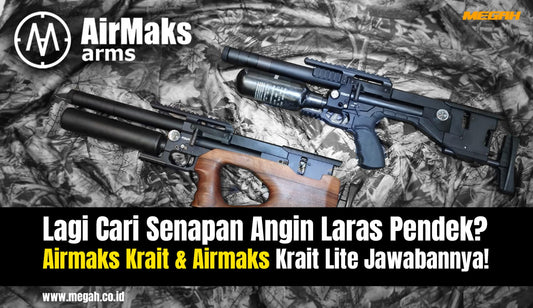 Cari Senapan Angin Laras Pendek? Airmaks Krait Lite & Airmaks Krait Jawabannya!