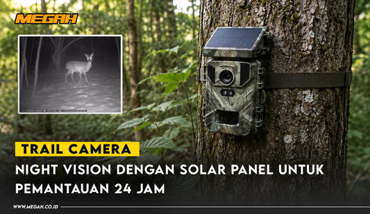 Kamera Pengintai Solar Panel Outdoor – Trail Camera Night Vision: Solusi Pemantauan Siang dan Malam Tanpa Repot Ganti Baterai