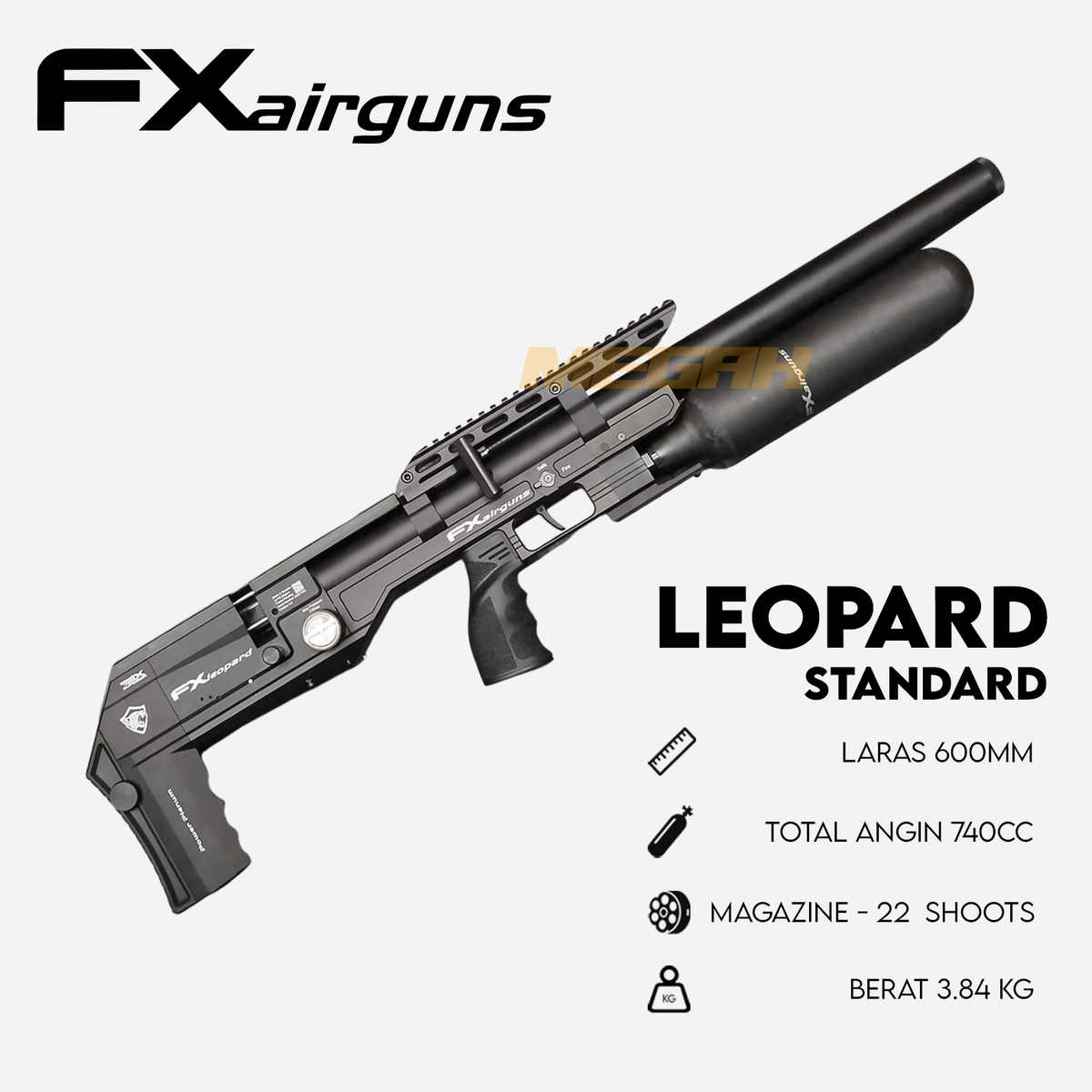 SENAPAN ANGIN FX AIRGUNS LEOPARD STANDARD Gambar utama produk