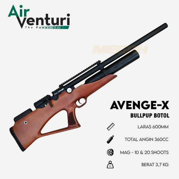 SENAPAN ANGIN AIR VENTURI AVENGE-X BULLPUP BOTOL