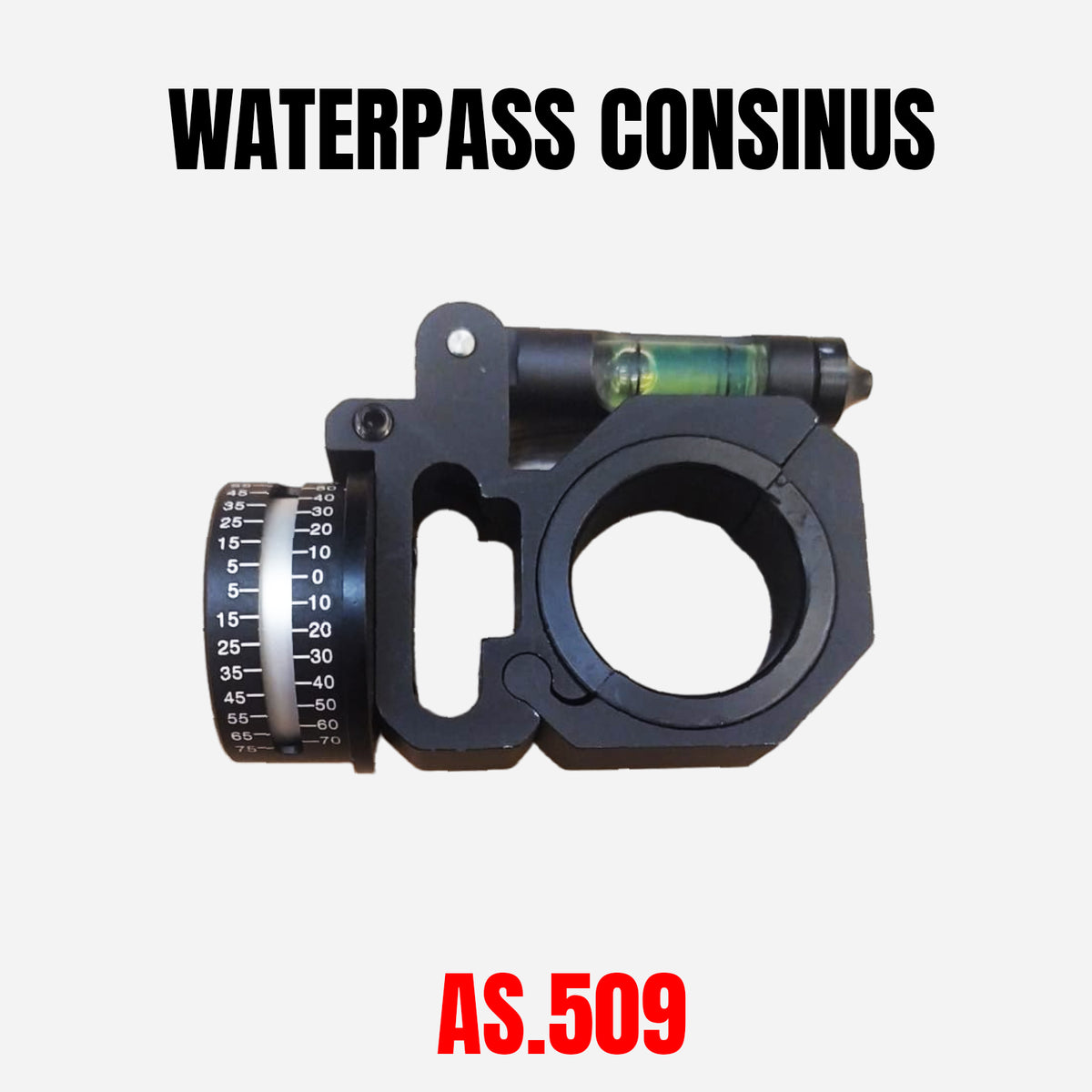 WATERPASS/BUBBLE  + COSINE INDICATOR TELE 25/30 MM