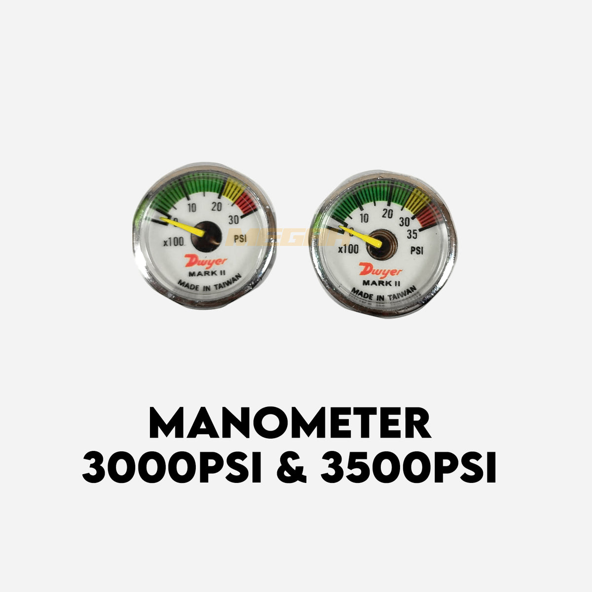 MANOMETER TAIWAN 3000 & 2500 PSI