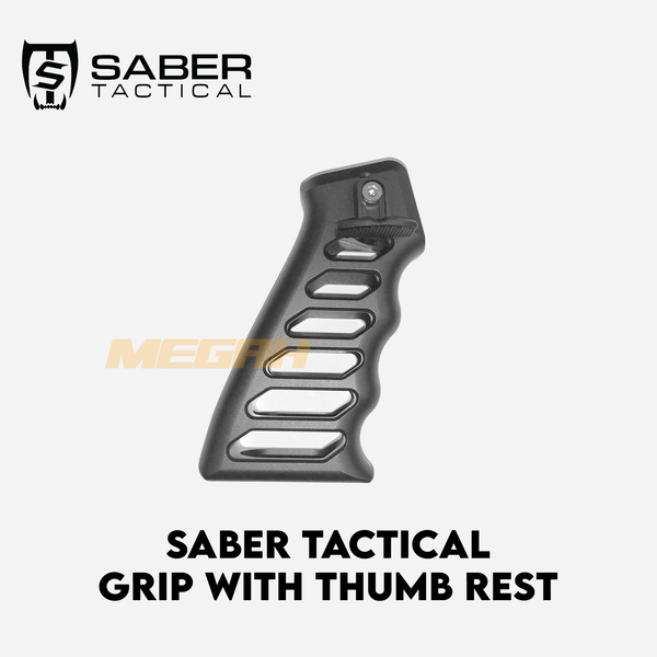 SABER TACTICAL AR STYLE GRIP WITH THUMB REST