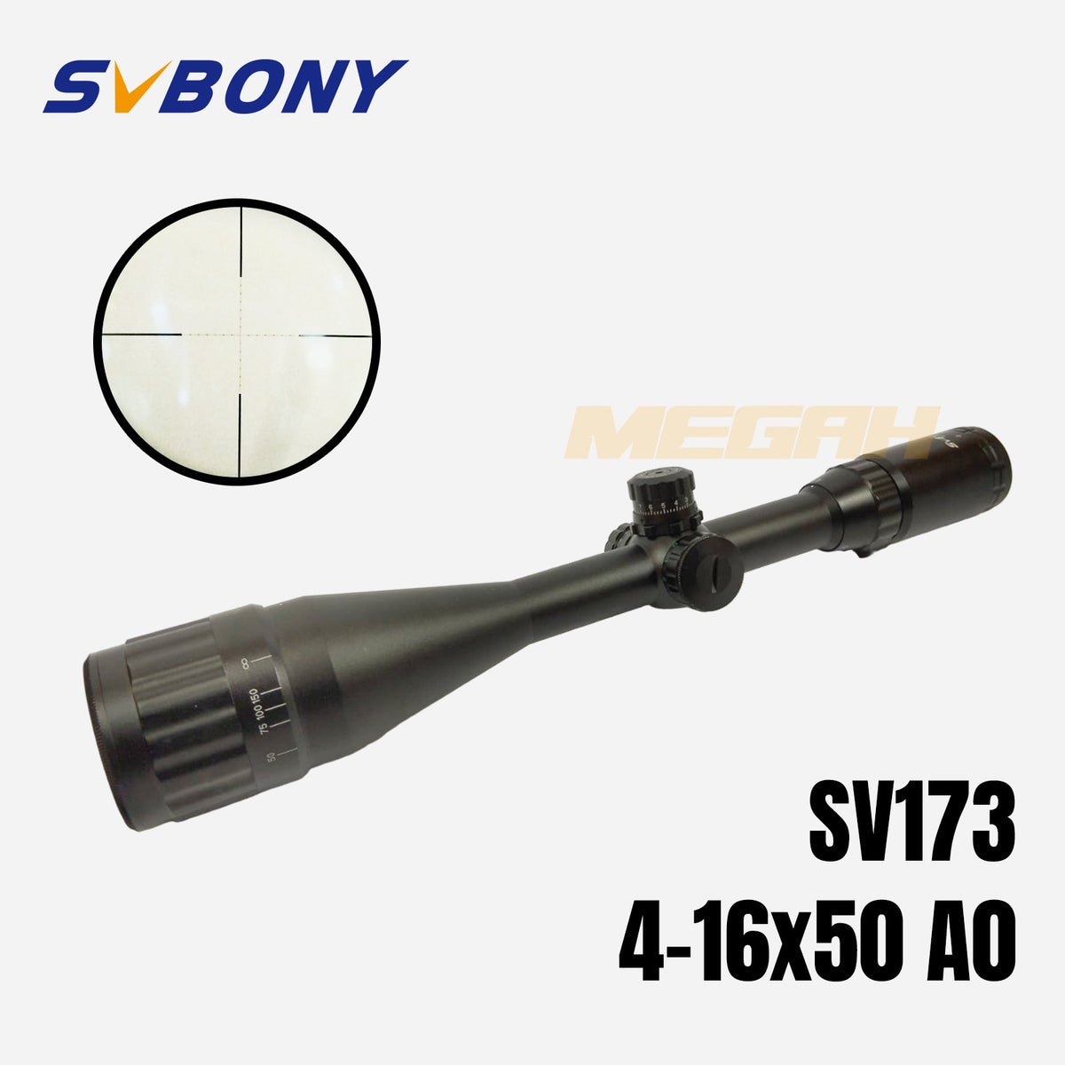 SVBONY SV173 RIFLE SCOPE, SCOPE 4-16x50 AO