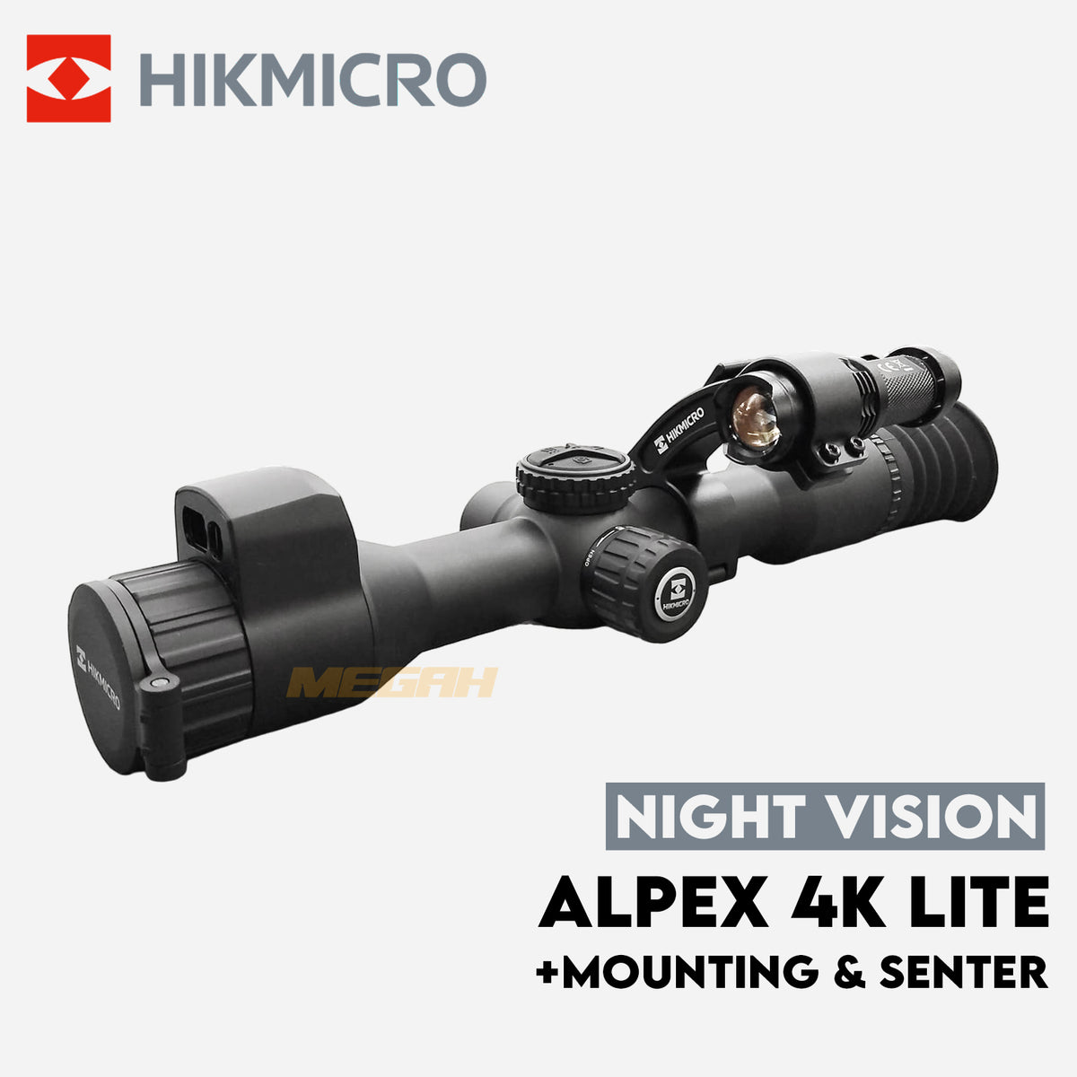 NIGHT VISION HIKMICRO ALPEX LRF 4K LITE + MOUNTING & SENTER IR