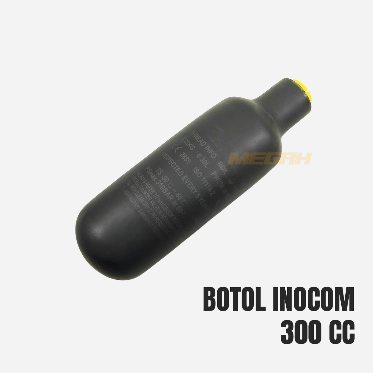 BOTOL INOCOM COMPOSITE CARBON KOREA 300CC