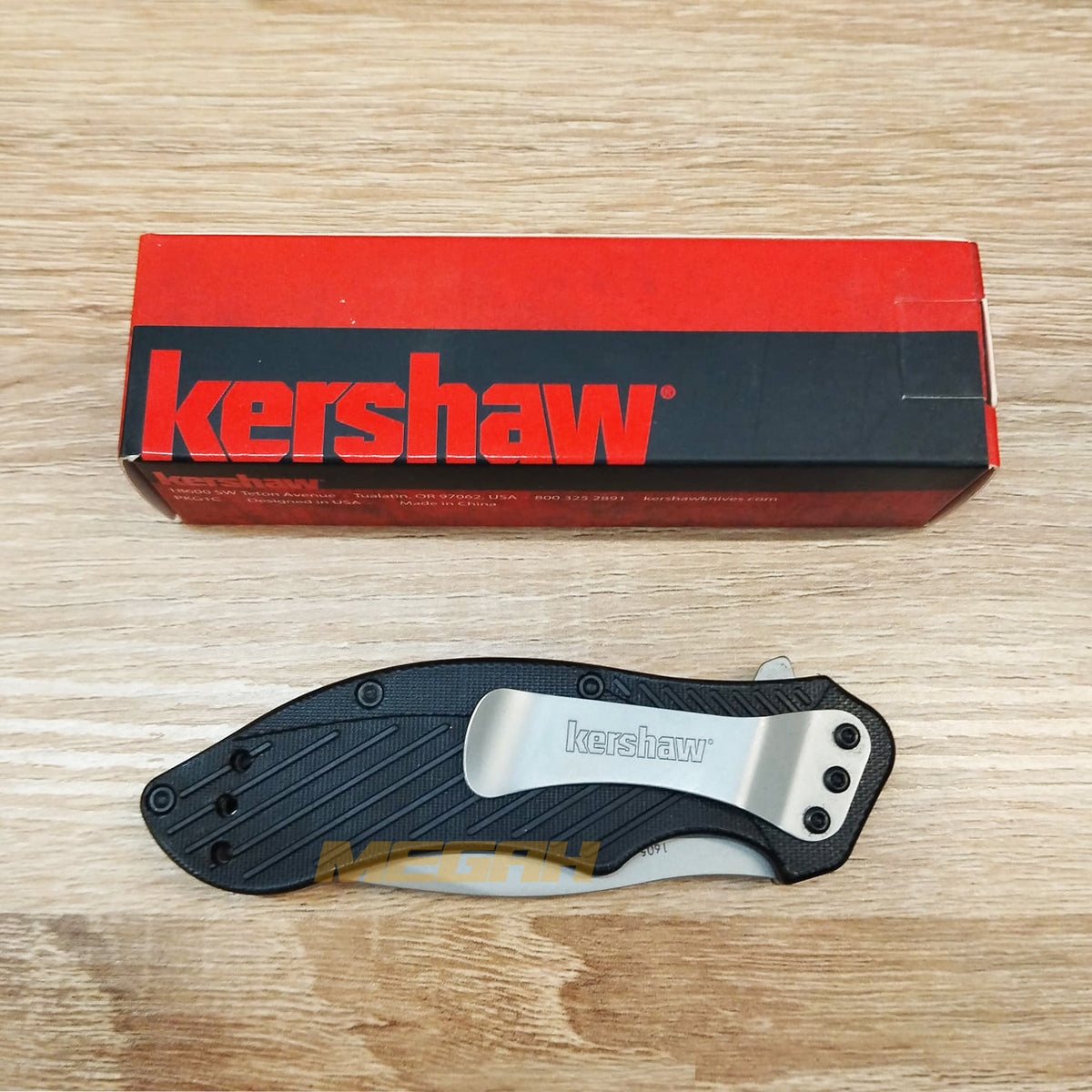 PISAU LIPAT KERSHAW CLASH 1605 BLACK | PISAU OUTDOOR/SURVIVAL