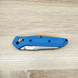 PISAU LIPAT BENCHMADE OSBORNE BLUE SERRATED