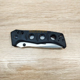 PISAU LIPAT BENCHMADE MINI ADAMAS BLACK SILVER
