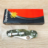PISAU LIPAT SPYDERCO / PISAU OUTDOOR / PISAU SURVIVAL CAMO