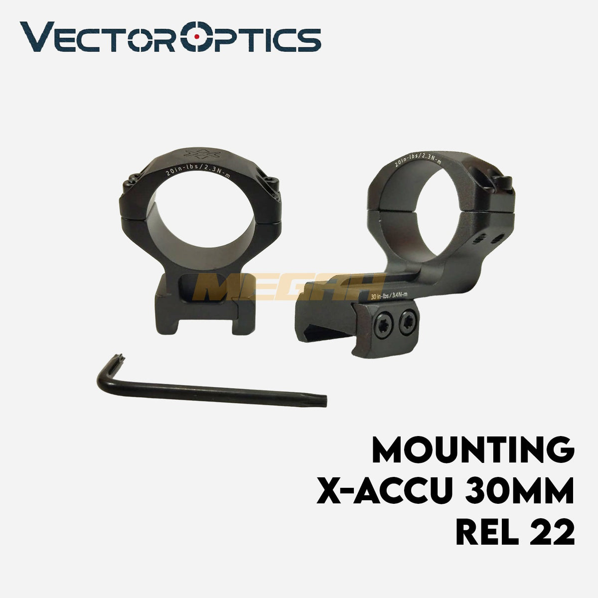 MOUNTING VECTOR X-ACCU CANTILEVER 30MM WEAVER