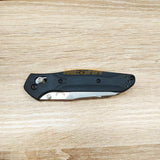 PISAU LIPAT BENCHMADE OSBORNE BLACK SERRATED