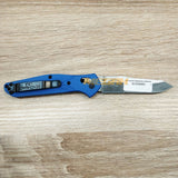 PISAU LIPAT BENCHMADE OSBORNE BLUE SERRATED