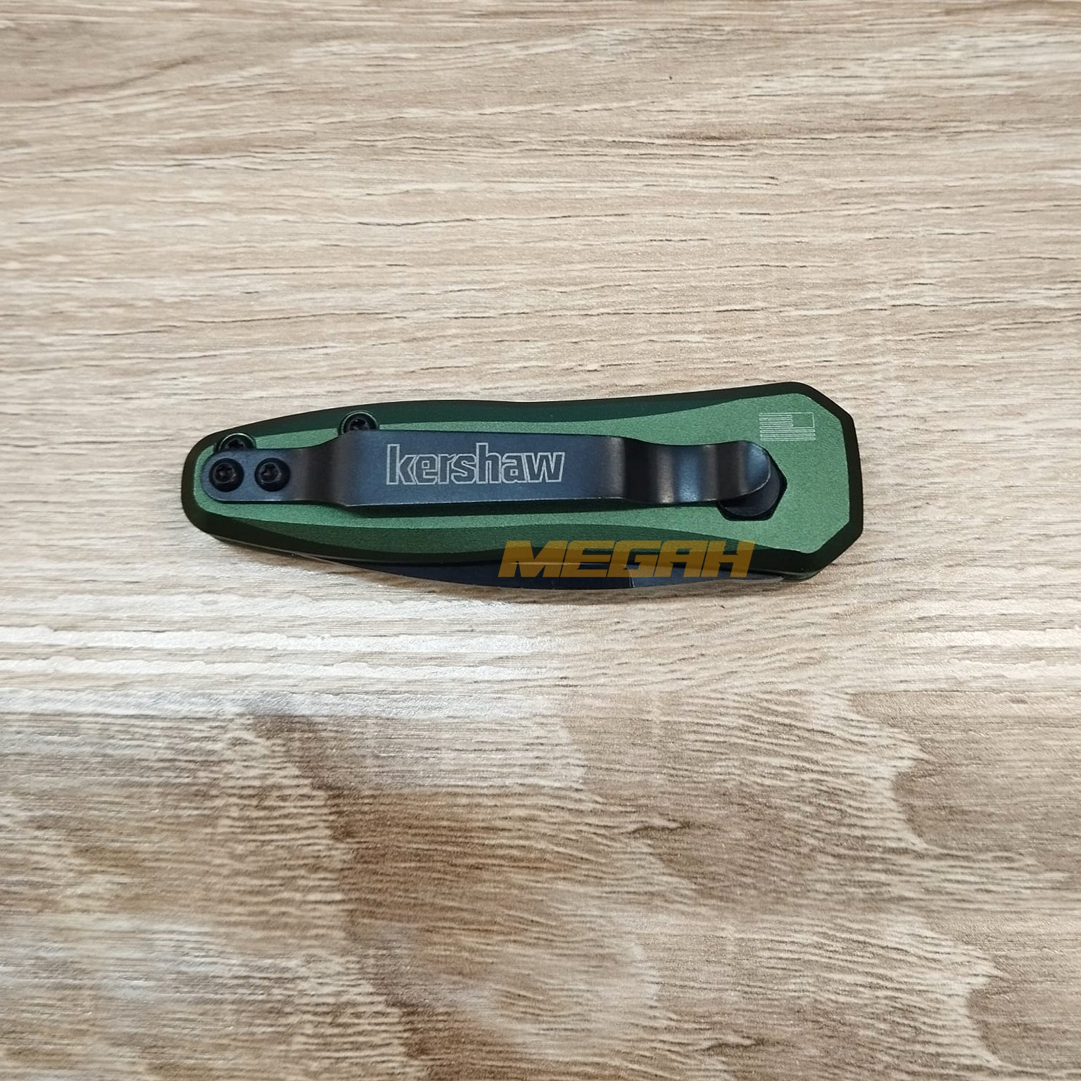 PISAU LIPAT KERSHAW LAUNCH AUTOMATIC GREEN