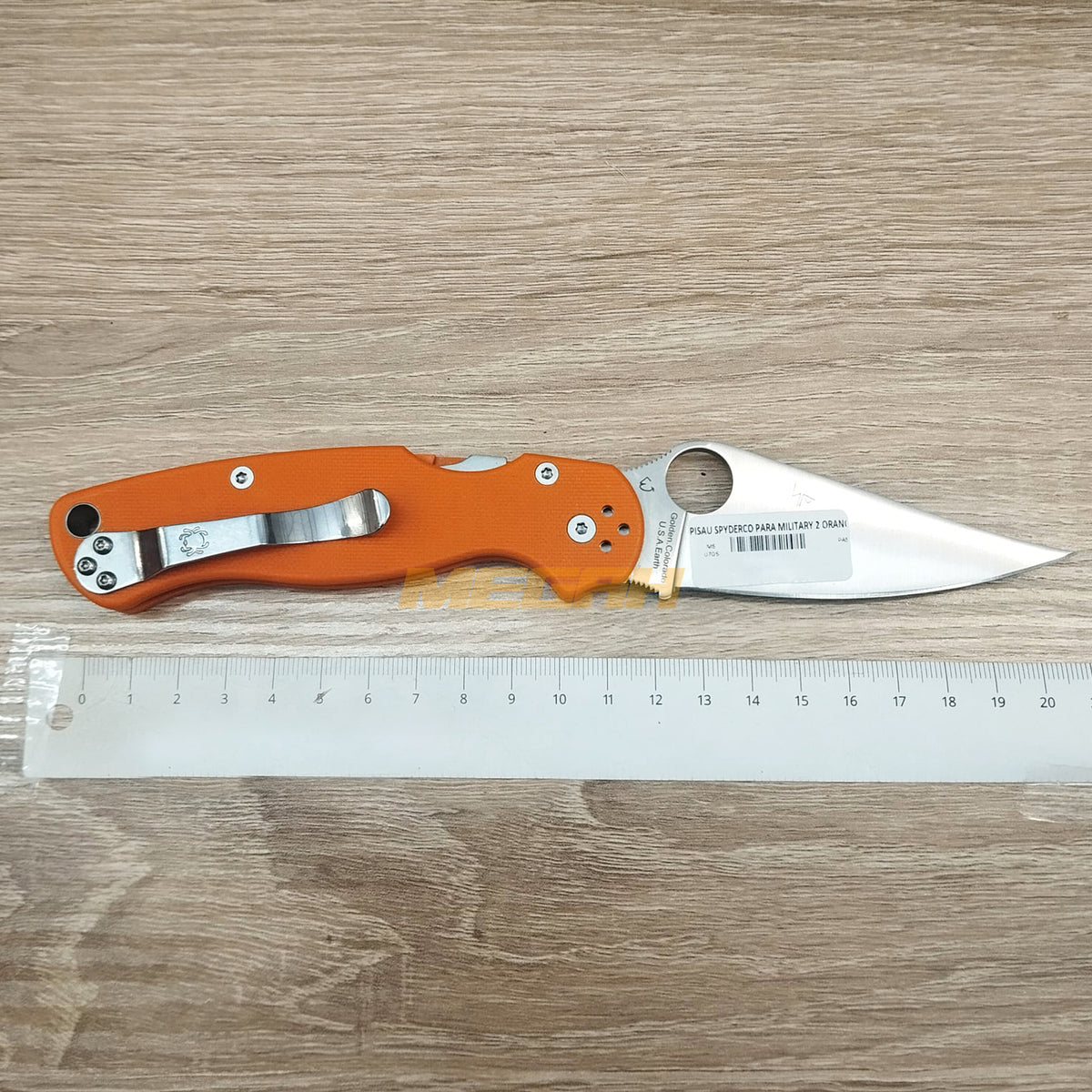 PISAU LIPAT SPYDERCO / PISAU OUTDOOR / PISAU SURVIVAL ORANGE