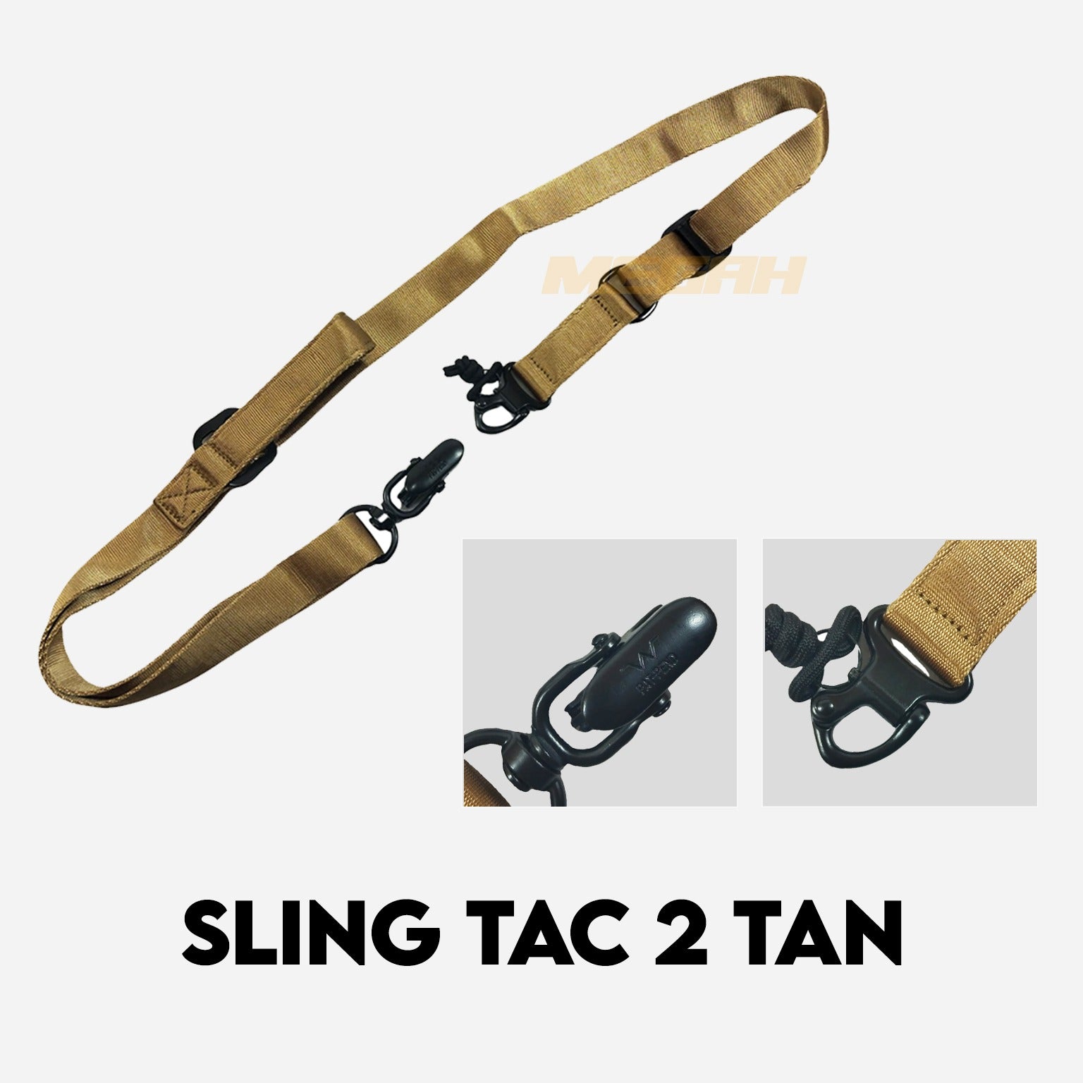 SLING TACTICAL IMPORT 2 BLACK & TAN