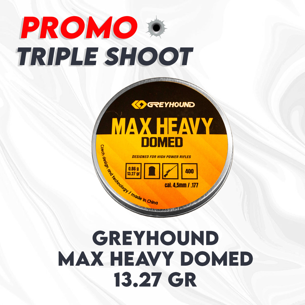 3 KALENG MIMIS GREYHOUND MAX HEAVY DOMED 13.27 GR