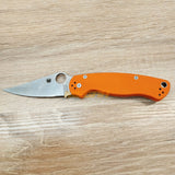 PISAU LIPAT SPYDERCO / PISAU OUTDOOR / PISAU SURVIVAL ORANGE