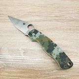 PISAU LIPAT SPYDERCO / PISAU OUTDOOR / PISAU SURVIVAL CAMO