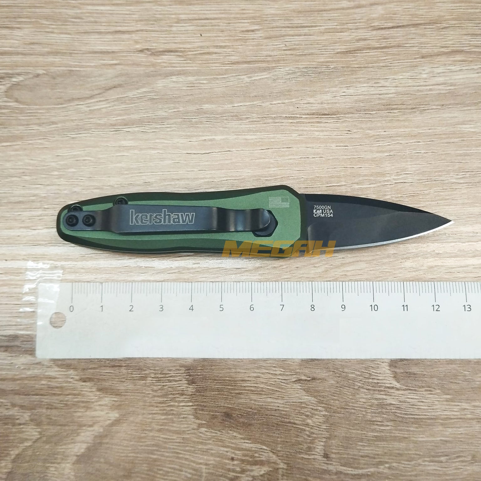 PISAU LIPAT KERSHAW LAUNCH AUTOMATIC GREEN