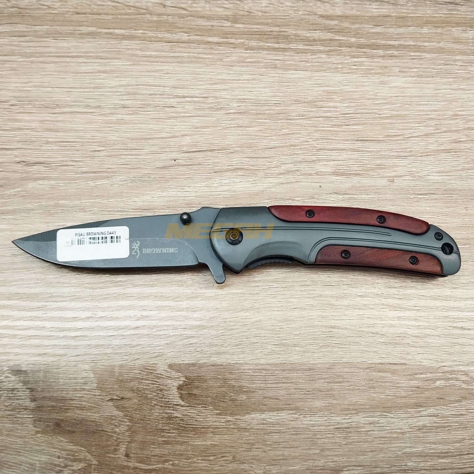 PISAU LIPAT BROWNING (Silver-Kayu) | PISAU OUTDOOR/SURVIVAL