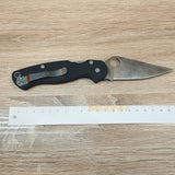 PISAU LIPAT SPYDERCO / PISAU OUTDOOR / PISAU SURVIVAL BLACK