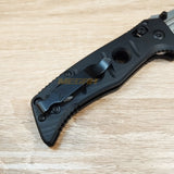 PISAU LIPAT BENCHMADE MINI ADAMAS BLACK SILVER