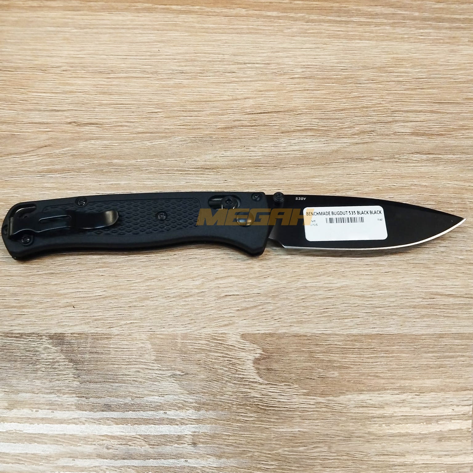 PISAU LIPAT BENCHMADE BIGOUT 535 FULL BLACK