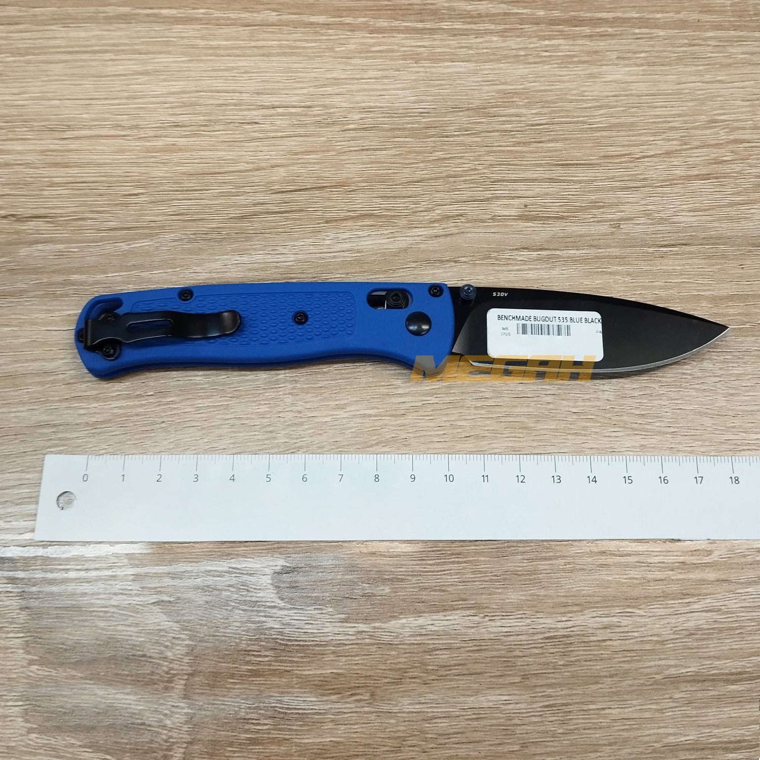 PISAU LIPAT BENCHMADE BIGOUT 535 BLUE BLACK
