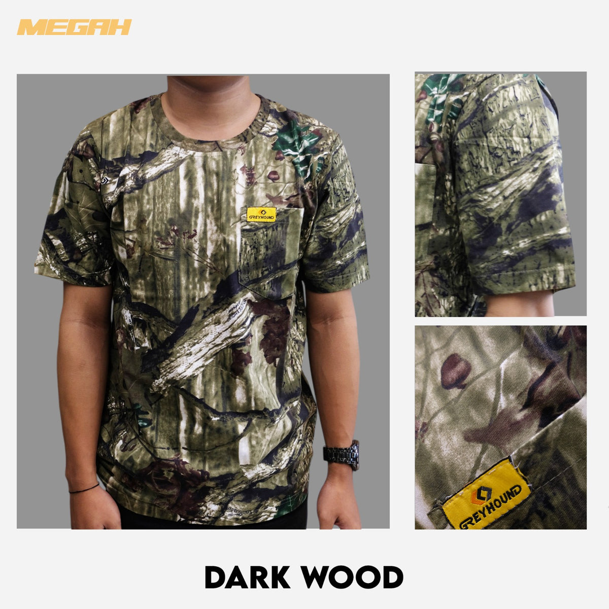 GREYHOUND T-SHIRT CAMOUFLAGE SHORT
