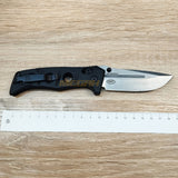 PISAU LIPAT BENCHMADE MINI ADAMAS BLACK SILVER
