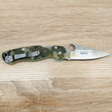 PISAU LIPAT SPYDERCO / PISAU OUTDOOR / PISAU SURVIVAL CAMO