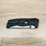 PISAU LIPAT BENCHMADE MINI ADAMAS BLACK SILVER