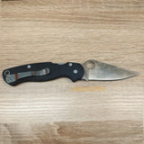 PISAU LIPAT SPYDERCO / PISAU OUTDOOR / PISAU SURVIVAL BLACK
