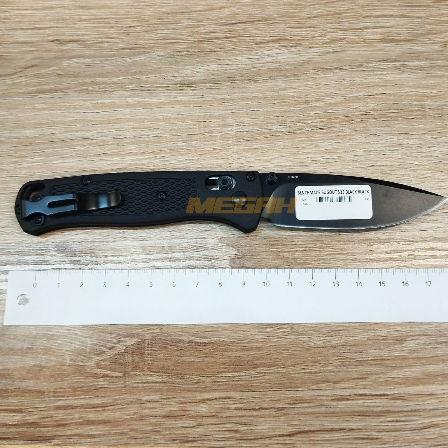 PISAU LIPAT BENCHMADE BIGOUT 535 FULL BLACK