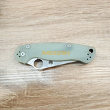 PISAU LIPAT SPYDERCO / PISAU OUTDOOR / PISAU SURVIVAL LIGHT GREEN