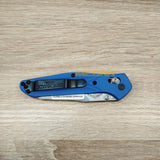 PISAU LIPAT BENCHMADE OSBORNE BLUE SERRATED