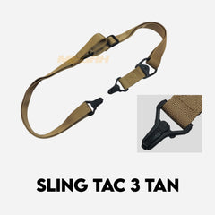 SLING TACTICAL IMPORT 3 BLACK & TAN