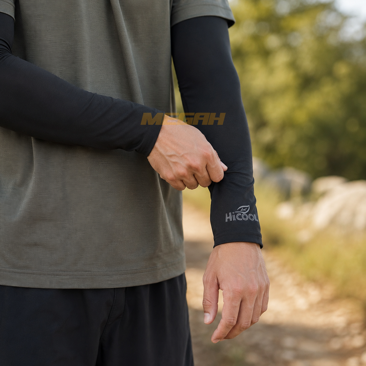 Manset Tangan / ArmSleeve / Pelindung Tangan HiCool Hitam